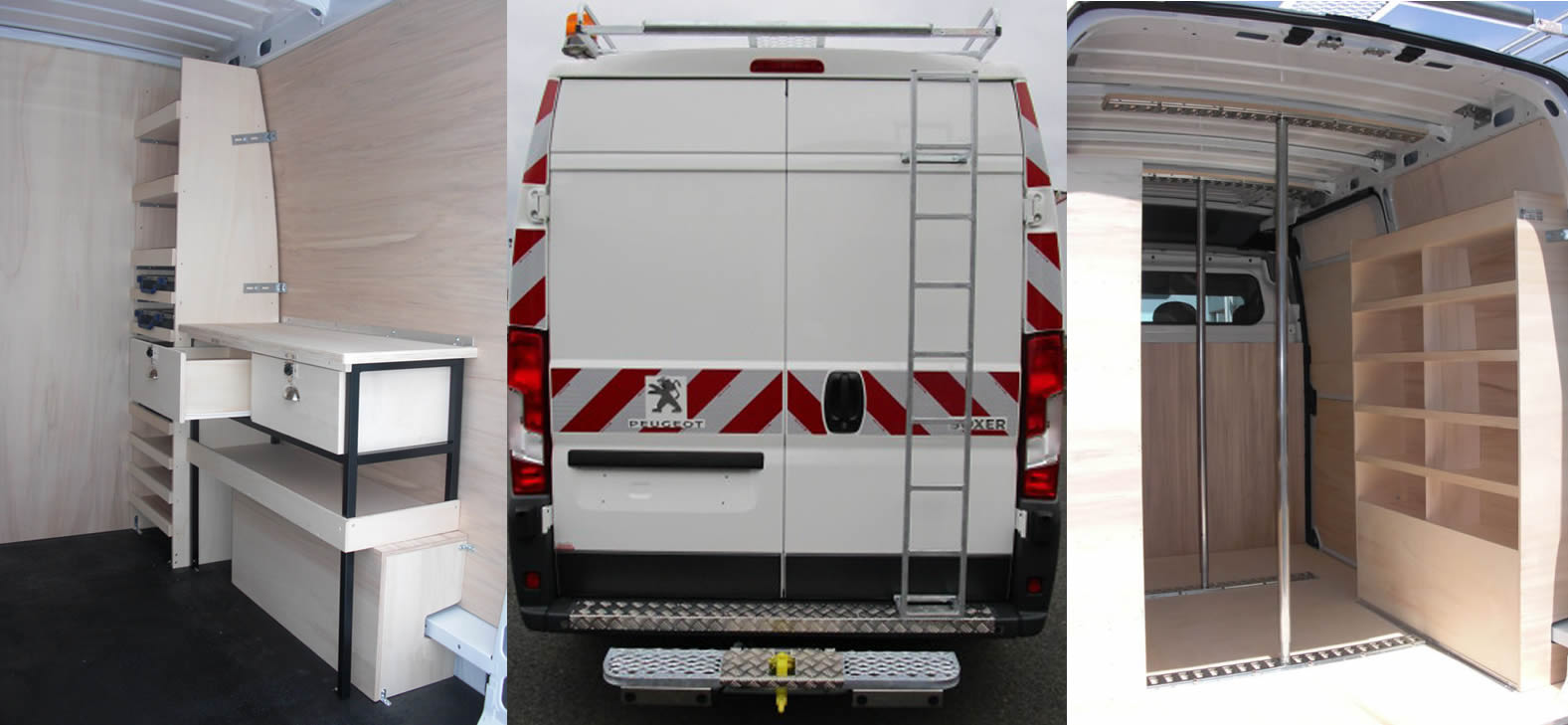 Aménagement intérieur et extérieur de véhicule utilitaires, fourgon,